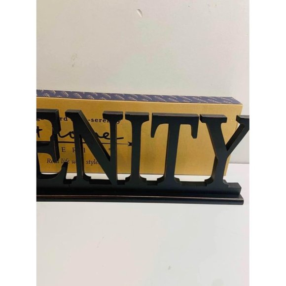 Brand New Serenity Wooden Sign - Picture 3 of 8